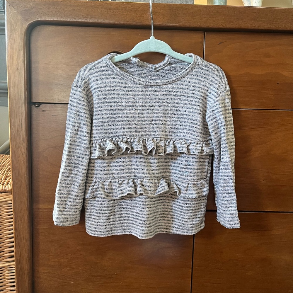 Zara Girl’s Soft Touch Ruffle Top 9-12mo